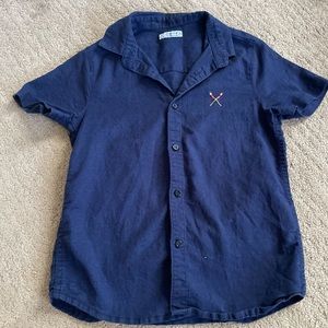 Mayoral short sleeved collared shirt- size 5